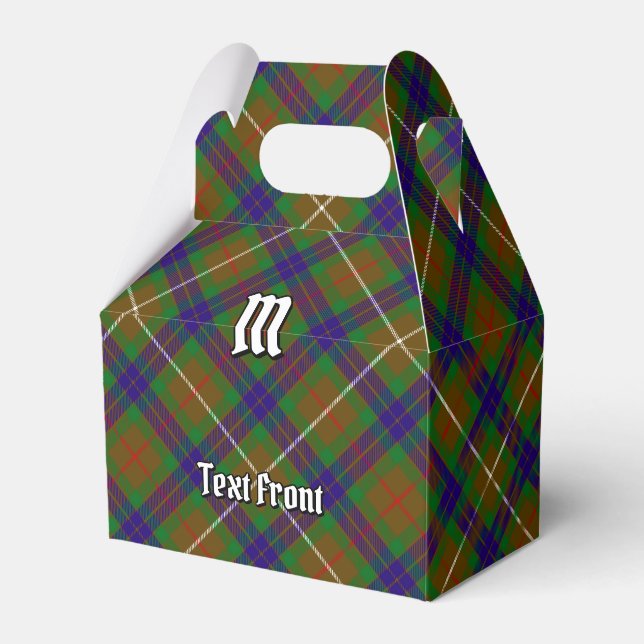 Clan Fraser Hunting Tartan Favour Box (Front Side)