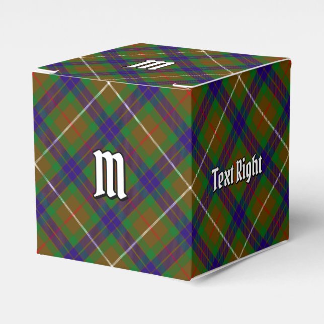 Clan Fraser Hunting Tartan Favour Box (Front Side)