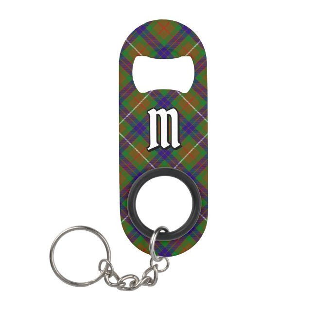 Clan Fraser Hunting Tartan Keychain Bottle Opener (Front)