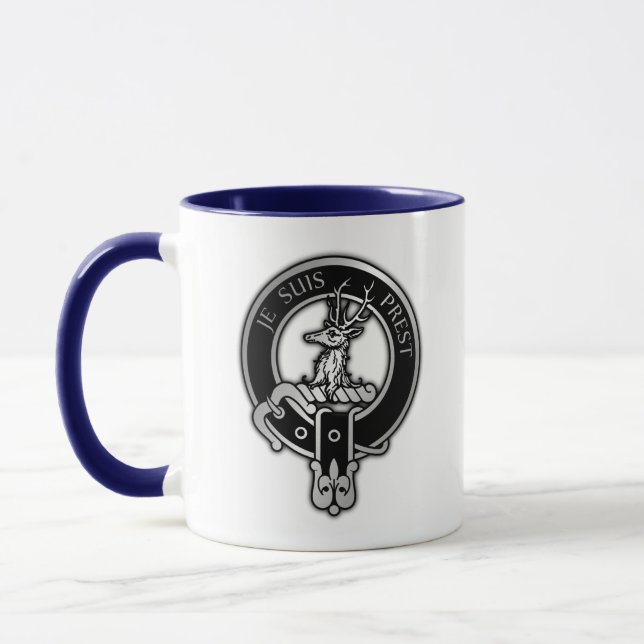Clan Fraser of Lovat Crest - Black Mug (Left)