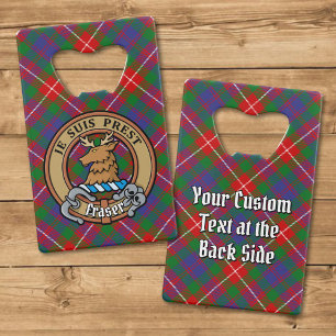 Clan Fraser of Lovat Crest over Tartan