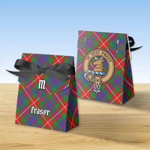 Clan Fraser of Lovat Crest over Tartan Favour Box