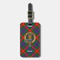 Clan Fraser of Lovat Crest over Tartan
