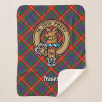 Clan Fraser of Lovat Crest over Tartan
