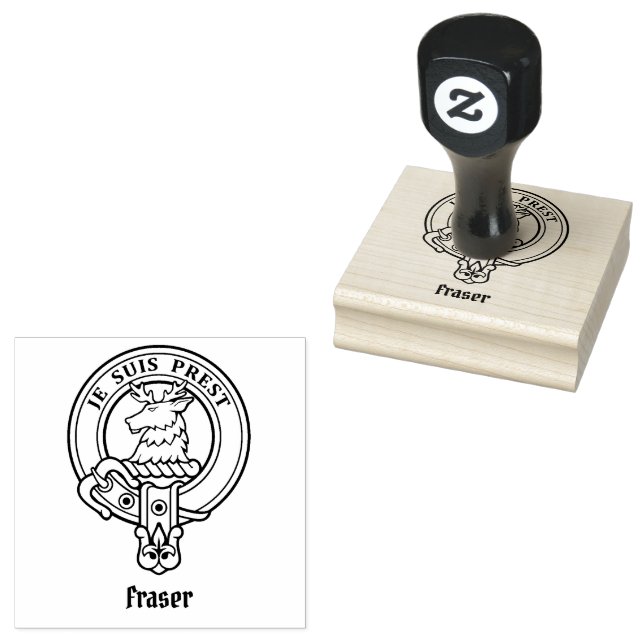 Clan Fraser of Lovat Crest Rubber Stamp (Stamped)