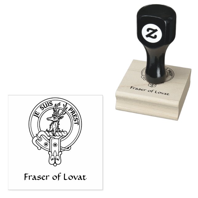 Clan Fraser of Lovat Crest Rubber Stamp (Stamped)