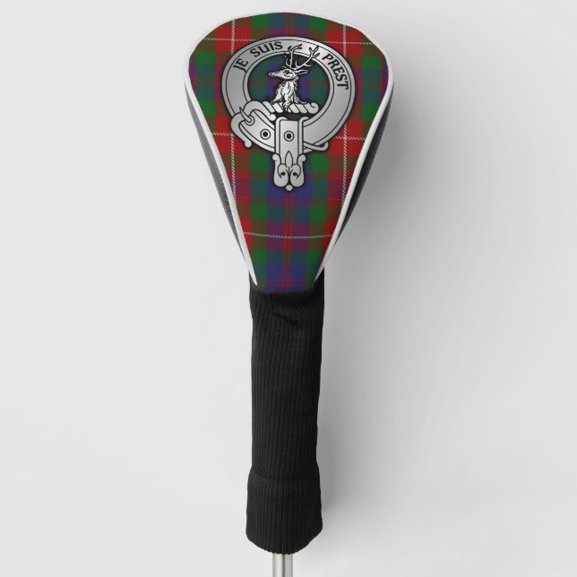 Clan Fraser of Lovat Crest & Tartan Golf Head Cover (Front)