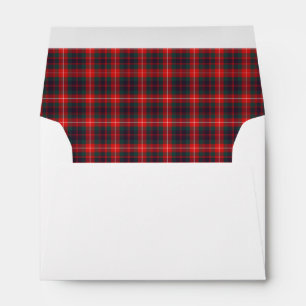 Clan Fraser of Lovat Modern Tartan Red Plaid Envelopes