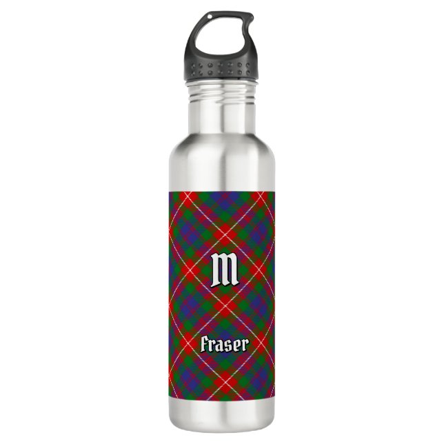 Clan Fraser of Lovat Tartan 710 Ml Water Bottle (Front)