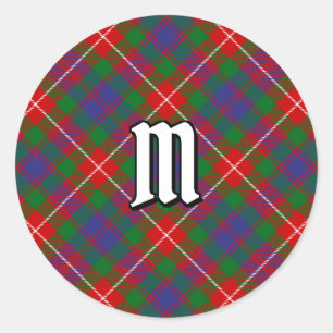 Clan Fraser of Lovat Tartan Classic Round Sticker