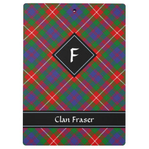 Clan Fraser of Lovat Tartan Clipboard