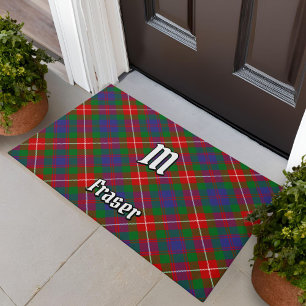 Clan Fraser of Lovat Tartan Doormat