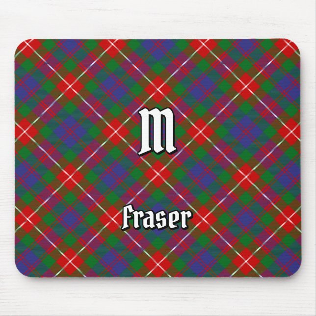 Clan Fraser of Lovat Tartan Mouse Mat (Front)