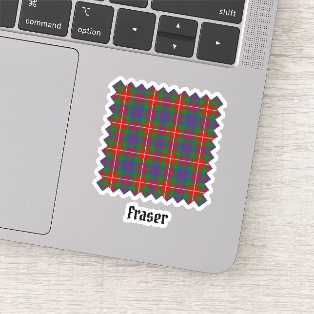 Clan Fraser of Lovat Tartan Sticker (Detail)