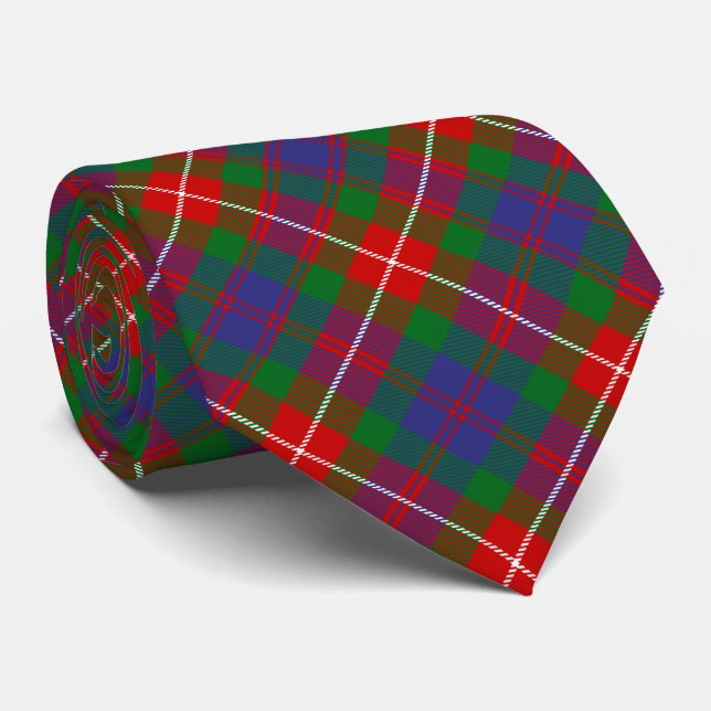 Clan Fraser of Lovat Tartan Tie (Rolled)