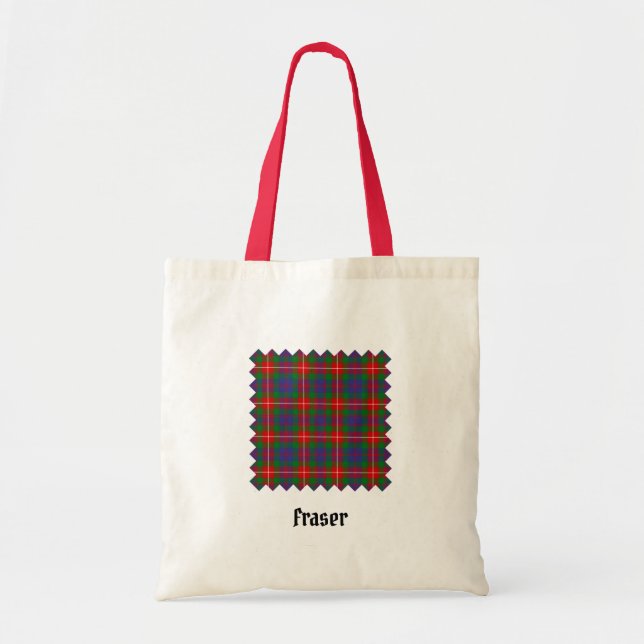 Clan Fraser of Lovat Tartan Tote Bag (Front)