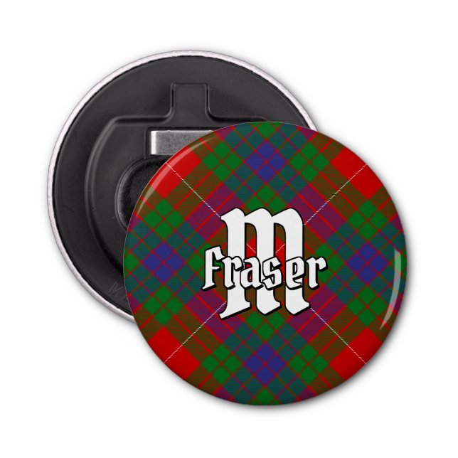 Clan Fraser Tartan Bottle Opener (Front)