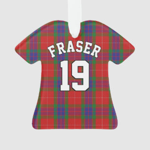 Clan Fraser Tartan Christmas Jersey Ornament