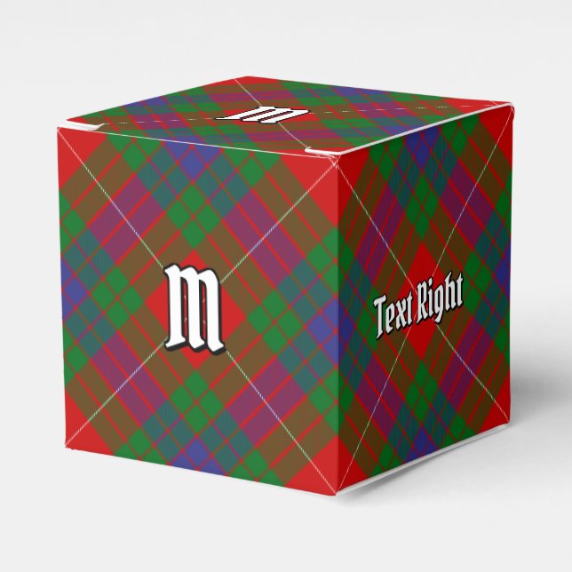 Clan Fraser Tartan Favour Box (Front Side)