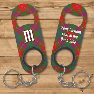Clan Fraser Tartan Keychain Bottle Opener
