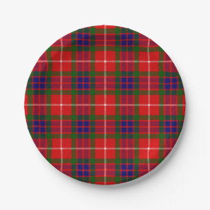 Clan Fraser Tartan Paper Plate