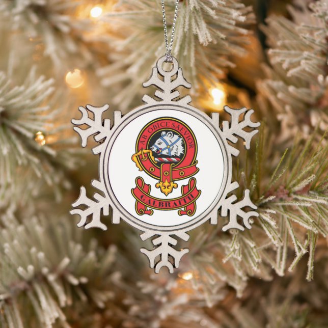 Clan Galbraith Christmas Ornaments with Crest (Tree)