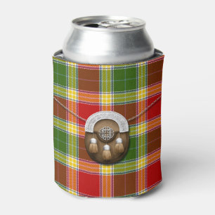 Clan Gibson Tartan And Sporran Can Cooler