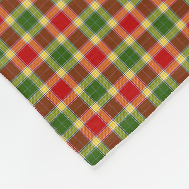 Clan Gibson Tartan Fleece Blanket (Corner)