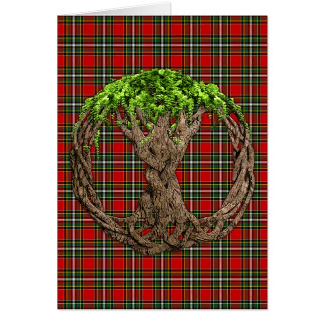 Clan Gillespie Tartan And Celtic Tree Of Life (Front)