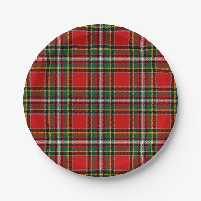 Clan Gillespie Tartan Paper Plate (Front)