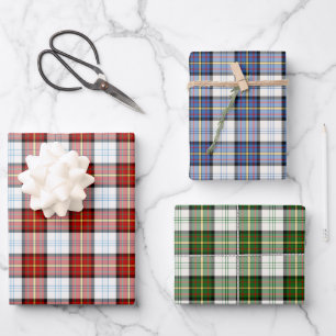 Clan Gillies Dress Tartan Variations Wrapping Paper Sheet