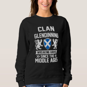 Clan Glendinning Scottish Family Clan Scotland Wre Sweatshirt