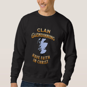Clan Glendinning Scottish Motto Crest Sweatshirt