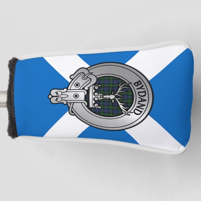 Clan Gordon Crest & Tartan Golf Head Cover (Front)