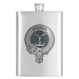 Clan Gordon Crest & Tartan Hip Flask
