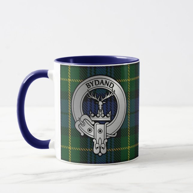 Clan Gordon Crest & Tartan Mug (Left)