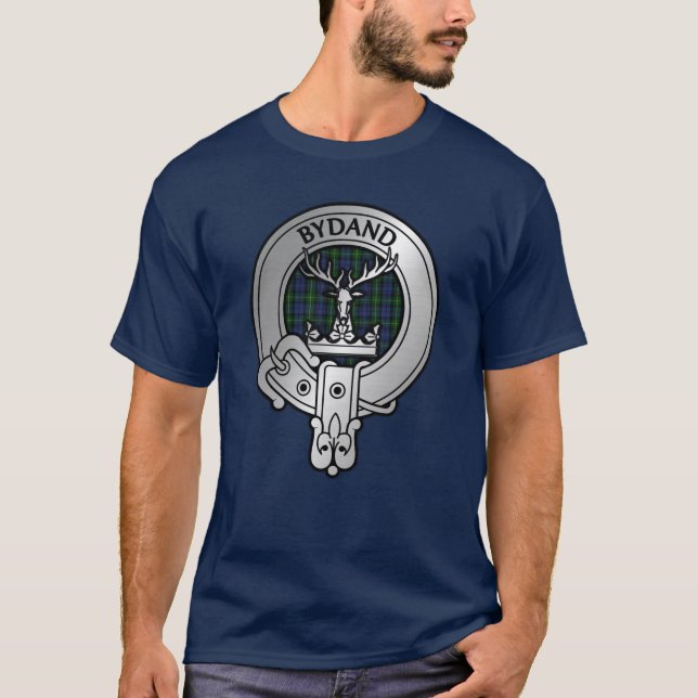 Clan Gordon Crest & Tartan T-Shirt (Front)
