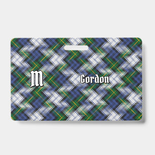 Clan Gordon Dress Tartan Badge ID Badge