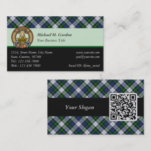 Clan Gordon Dress Tartan Business Card