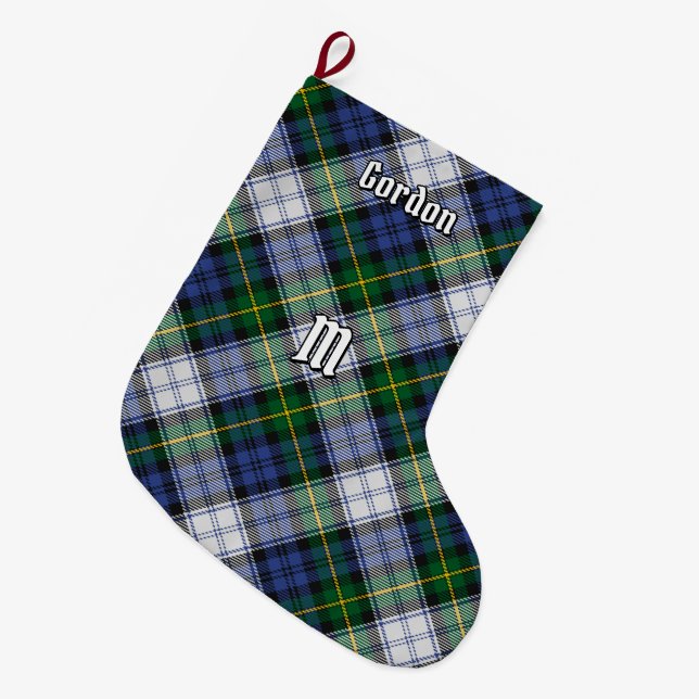Clan Gordon Dress Tartan Christmas Stocking (Front (Hanging))