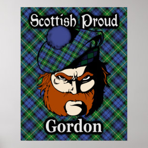 Clan Gordon Scottish Tartan Poster