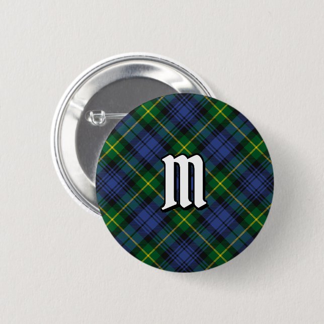 Clan Gordon Tartan Button (Front & Back)