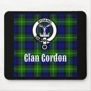 Clan Gordon Tartan Crest Mouse Mat