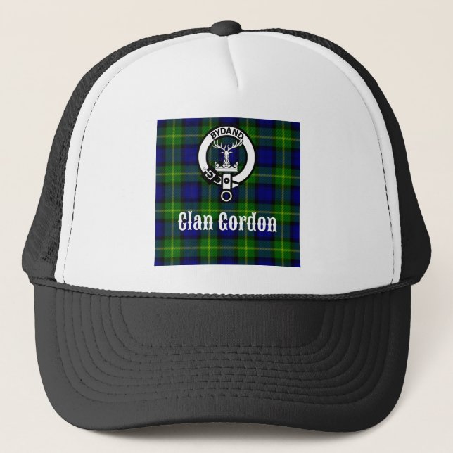 Clan Gordon Tartan Crest Trucker Hat (Front)