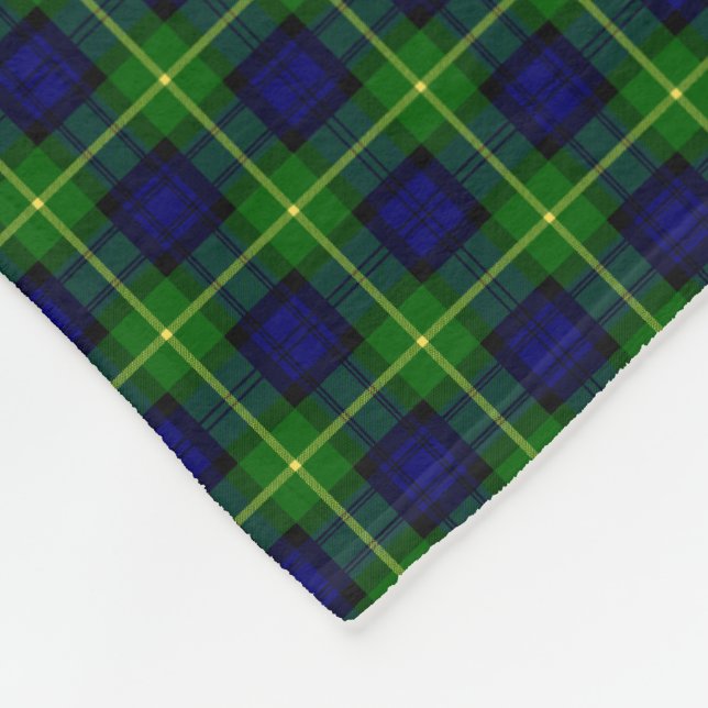 Clan Gordon Tartan Fleece Blanket (Corner)