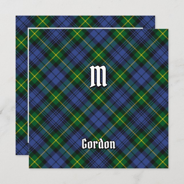Clan Gordon Tartan Invitation (Front/Back)