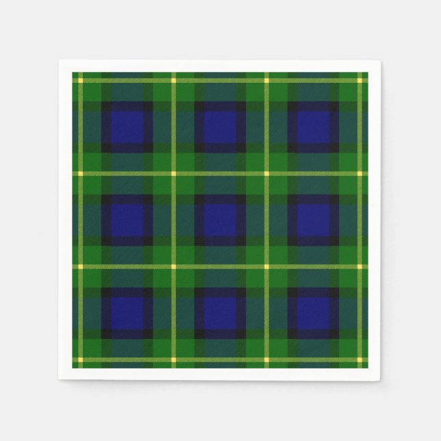 Clan Gordon Tartan Napkin (Front)