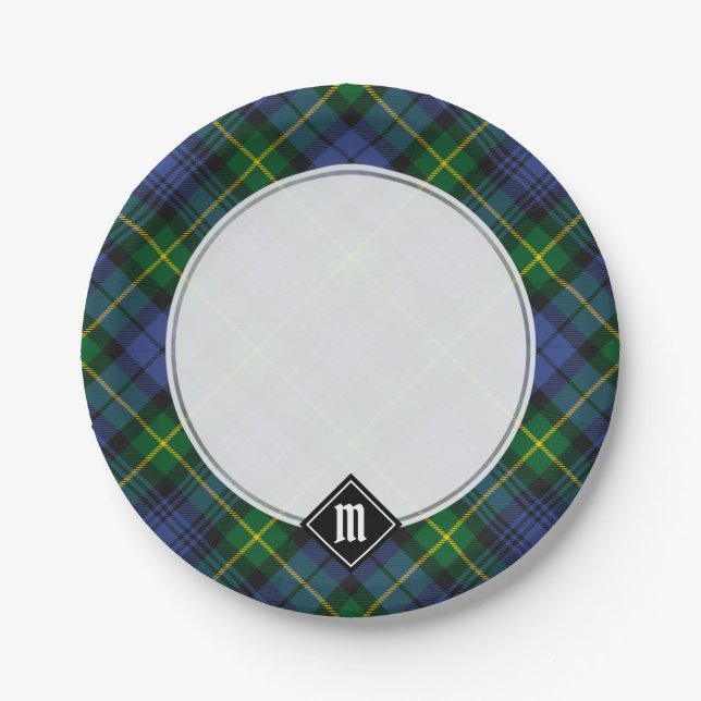 Clan Gordon Tartan Paper Plates (Front)