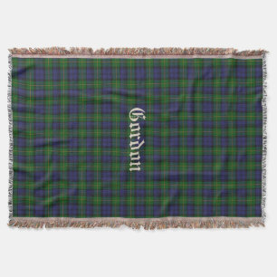 Clan Gordon Tartan Plaid Custom Throw Blanket