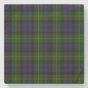 Clan Gordon Tartan Plaid Stone Coaster